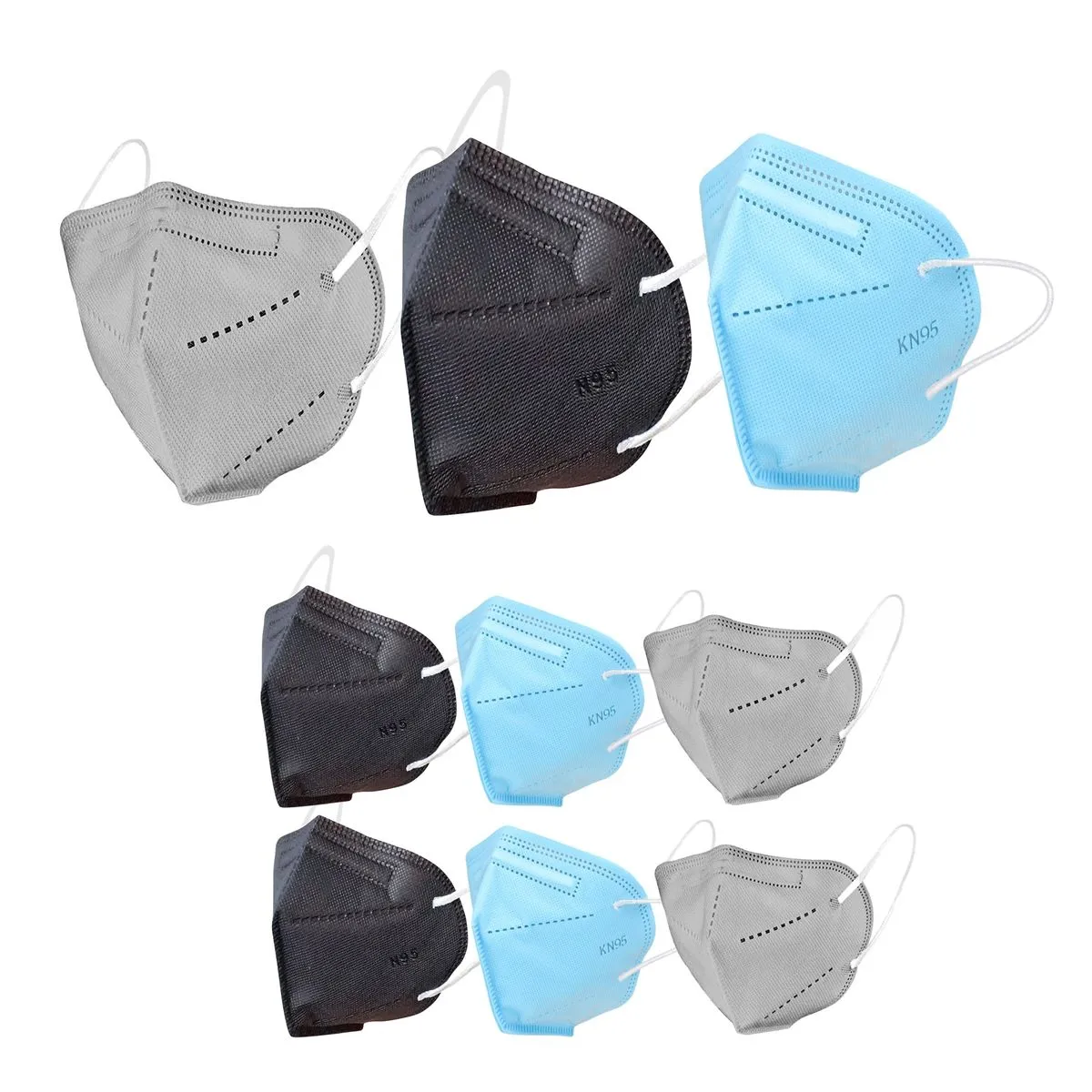 Fabula Pack of 6 Kn95/N95 Anti-Pollution Reusable 5-Layer Mask