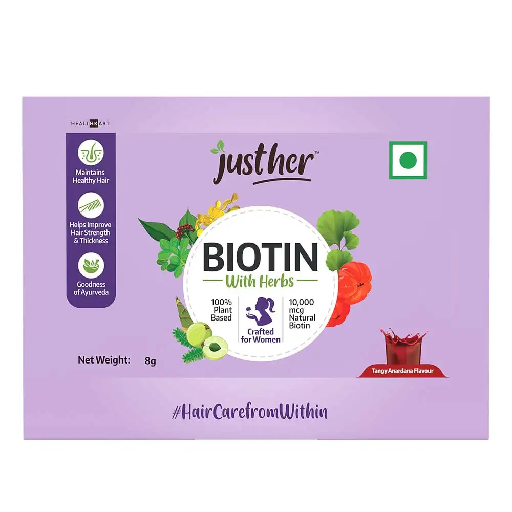 JustHer Biotin with Herbs,  7 Piece(s)/Pack  Tangy Anardana