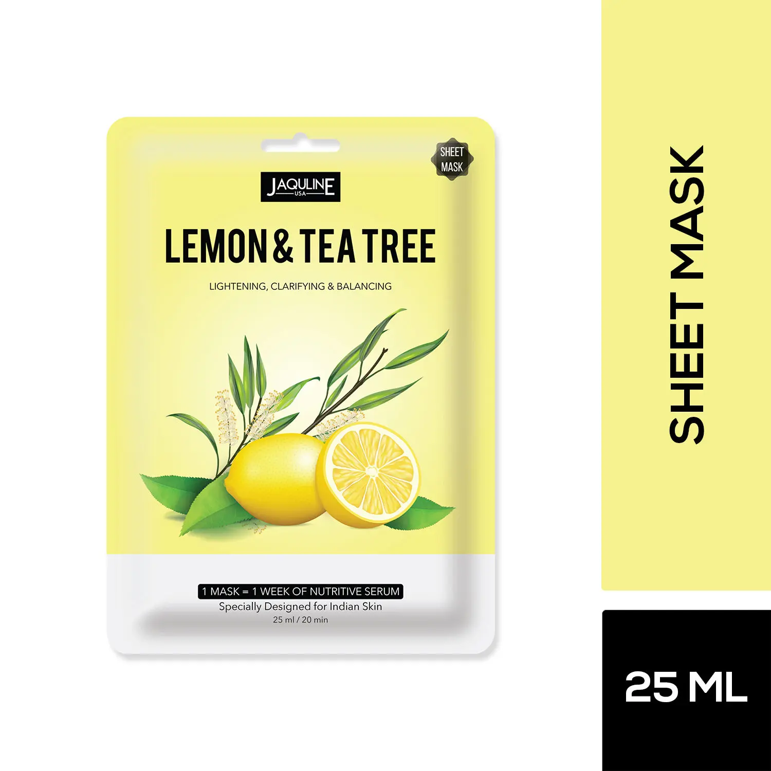 Jaquline USA Lemon & Tea Tree Sheet Mask