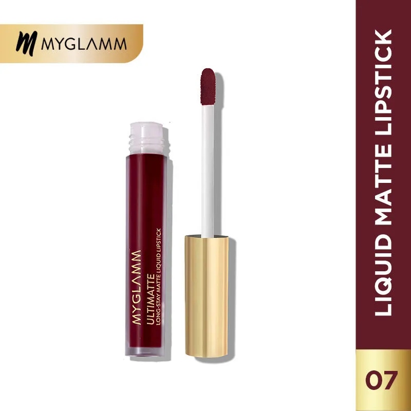 MyGlamm Ultimatte Long Stay Matte Liquid Lipstick - Wine Babe