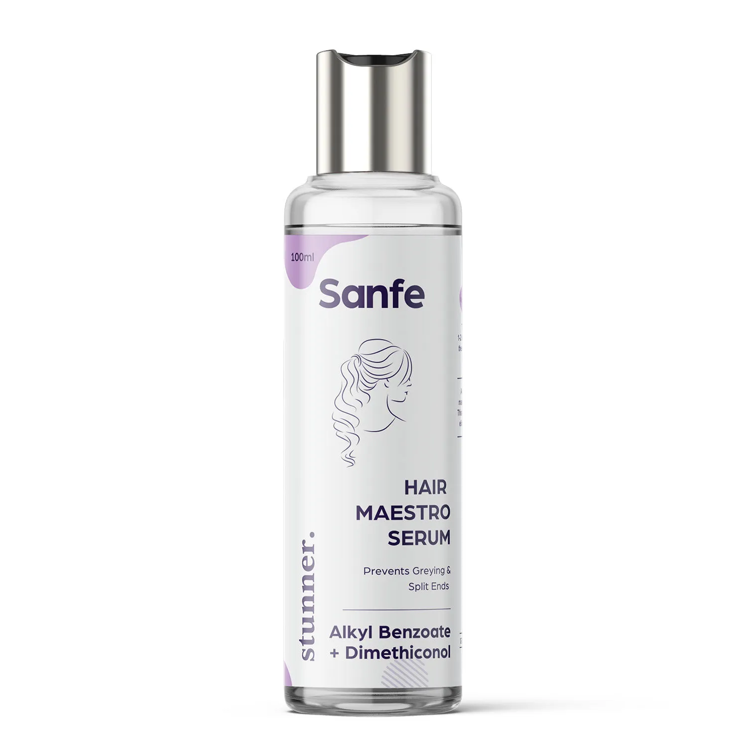 Sanfe Stunner Dimethiconol Hair Maestro Serum For Prevention of grey hair & split ends control