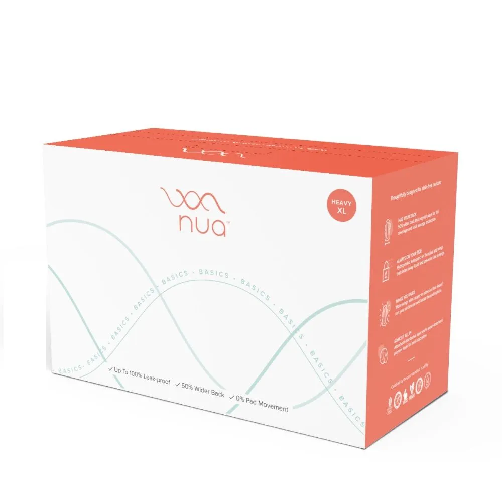 Nua Ultra Thin Sanitary Pads for Women - Heavy XL