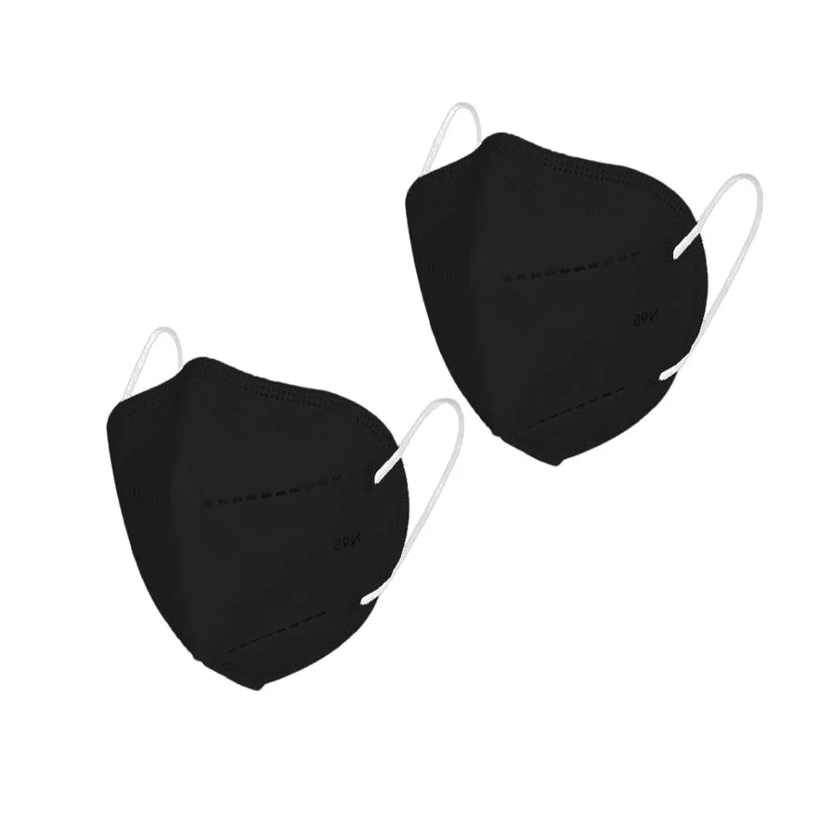 Fabula Pack Of 2 Kn95/N95 Anti-Pollution Reusable 5-Layer Mask (Black)