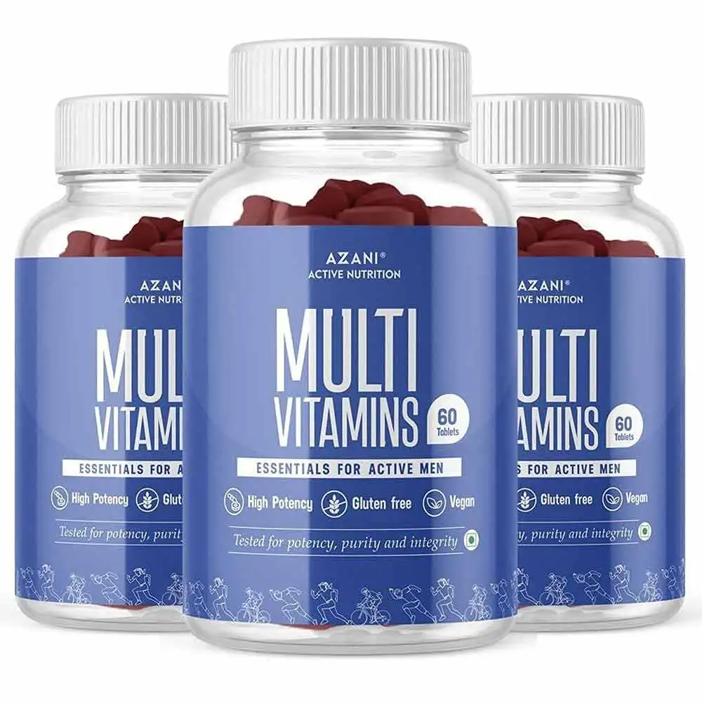 Azani Active Nutrition Multivitamin for Men,  60 tablet(s)  Unflavoured (Pack of 3)