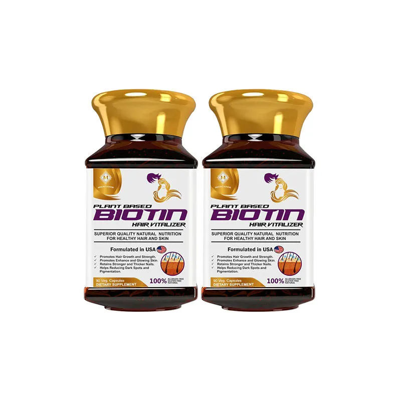 Mountainor Plant-Based Biotin Capsules For Hair & Skin - Pack Of 2