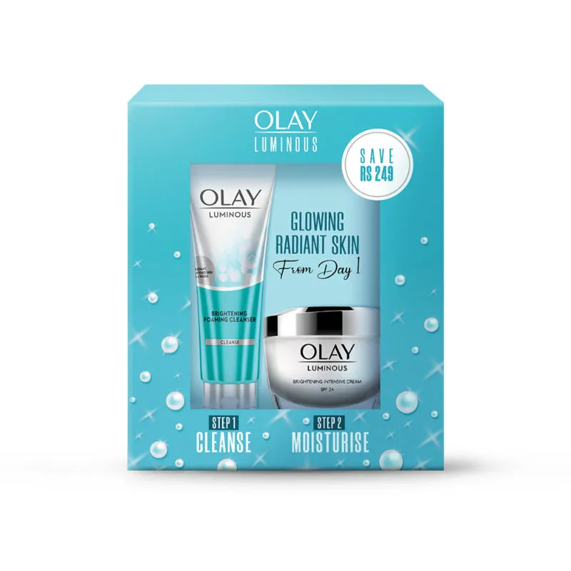 Olay Luminous Day Cream + Cleanser Moisturiser Kit (SPF 24)