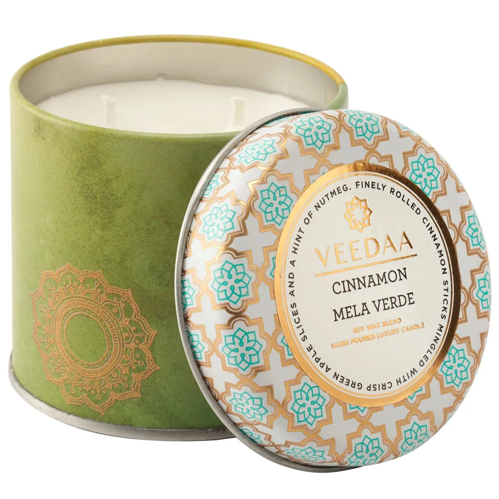 Veedaa Candles Cinnamon Mela Verde Mason Tin Scented Candle