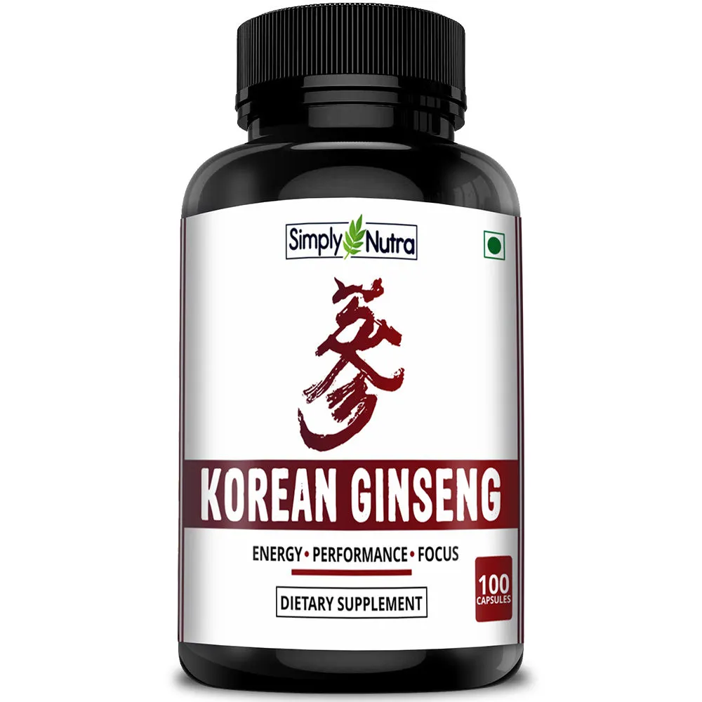 Simply Nutra Korean Ginseng 100 Capsules