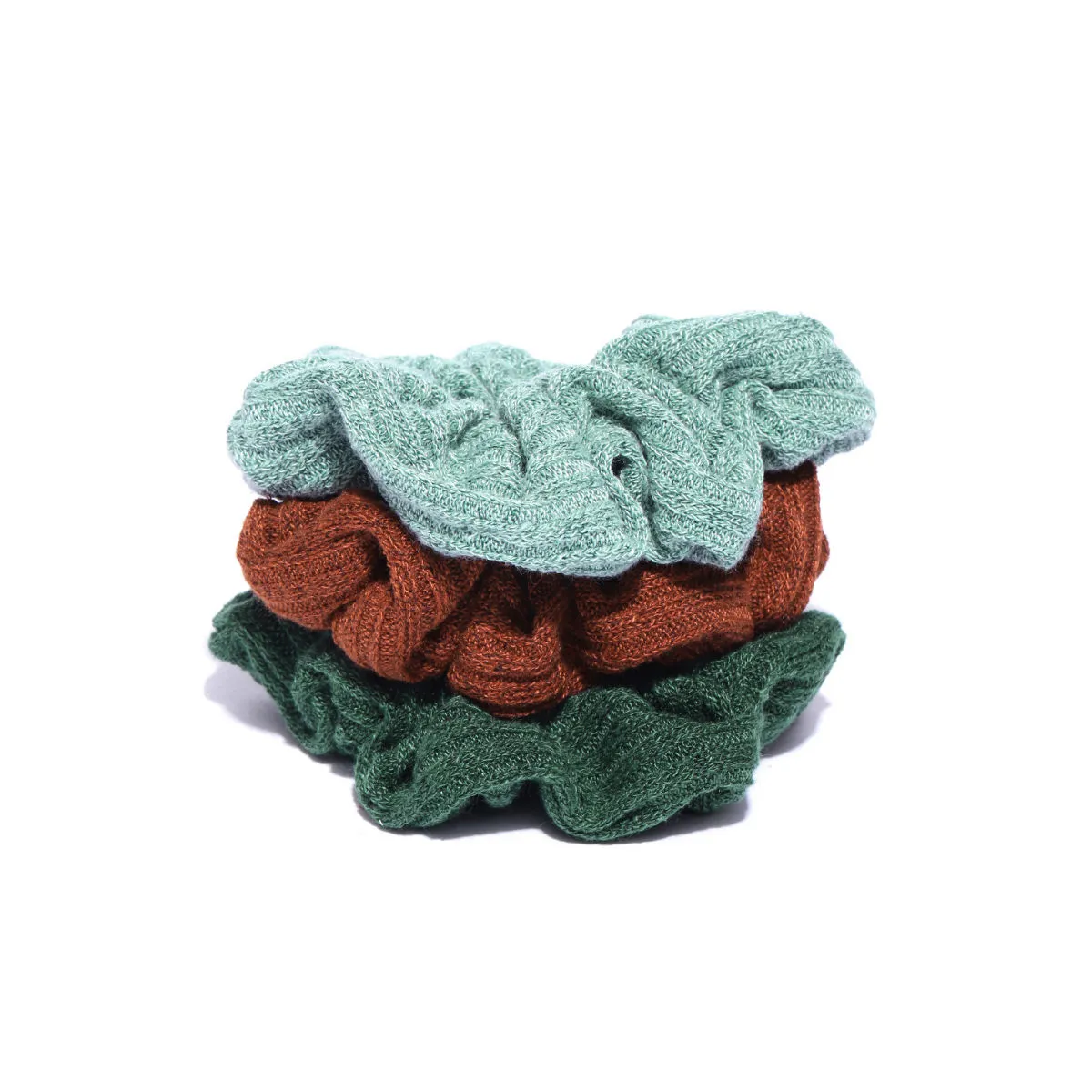 Blueberry Set Of 3 Multi Colour Scrunchies