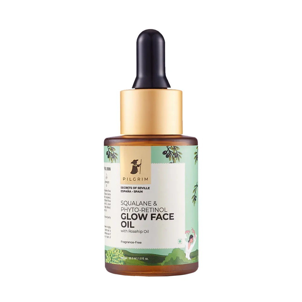 Pilgrim Squalane & Phyto-Retinol Glow Face Oil with Rosehip Oil