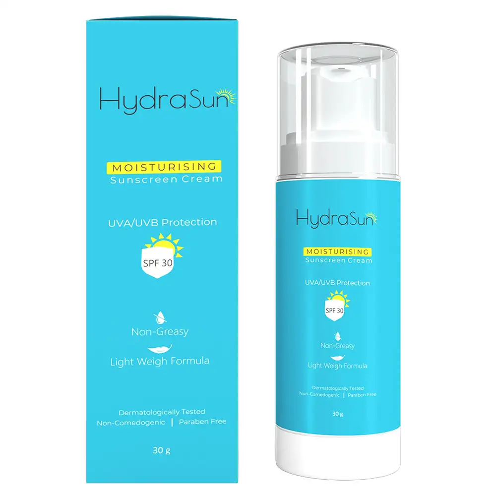 HydraSun Moisturising Sunscreen Cream,  30 g  for All Types of Skin