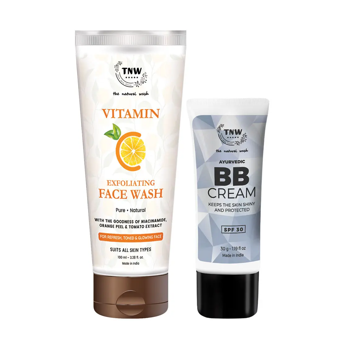 Combo of 2- BB Cream 30gm + Vitamin C Exfoliating Face Wash 100ml