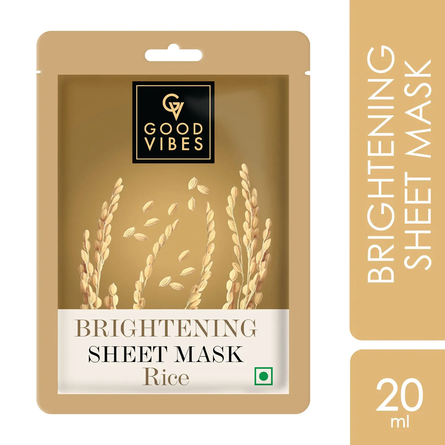 Good Vibes Brightening Sheet Mask - Rice (20 ml)