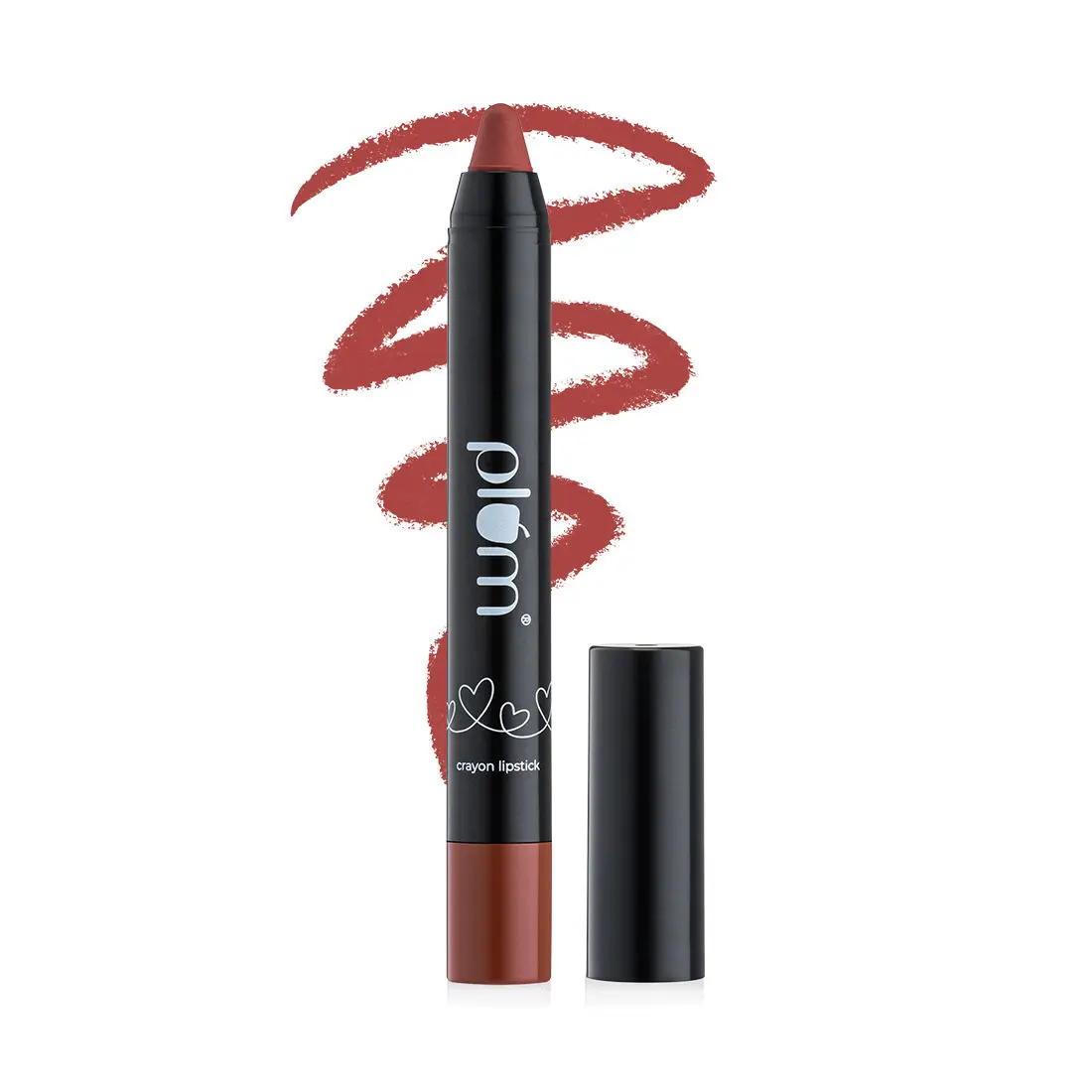 Plum Twist & Go Matte Lipstick | Ceramides + Hyaluronic Acid | Airbrushed Finish | Long Lasting | 100% Vegan & Cruelty-Free | Peach Year - 125 (Peachy Brown)