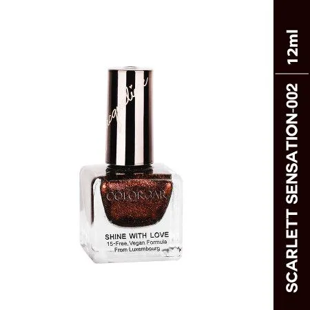 Colorbar X Jacqueline Shine With Love Nail Lacquer - Scarlett Sensation-002