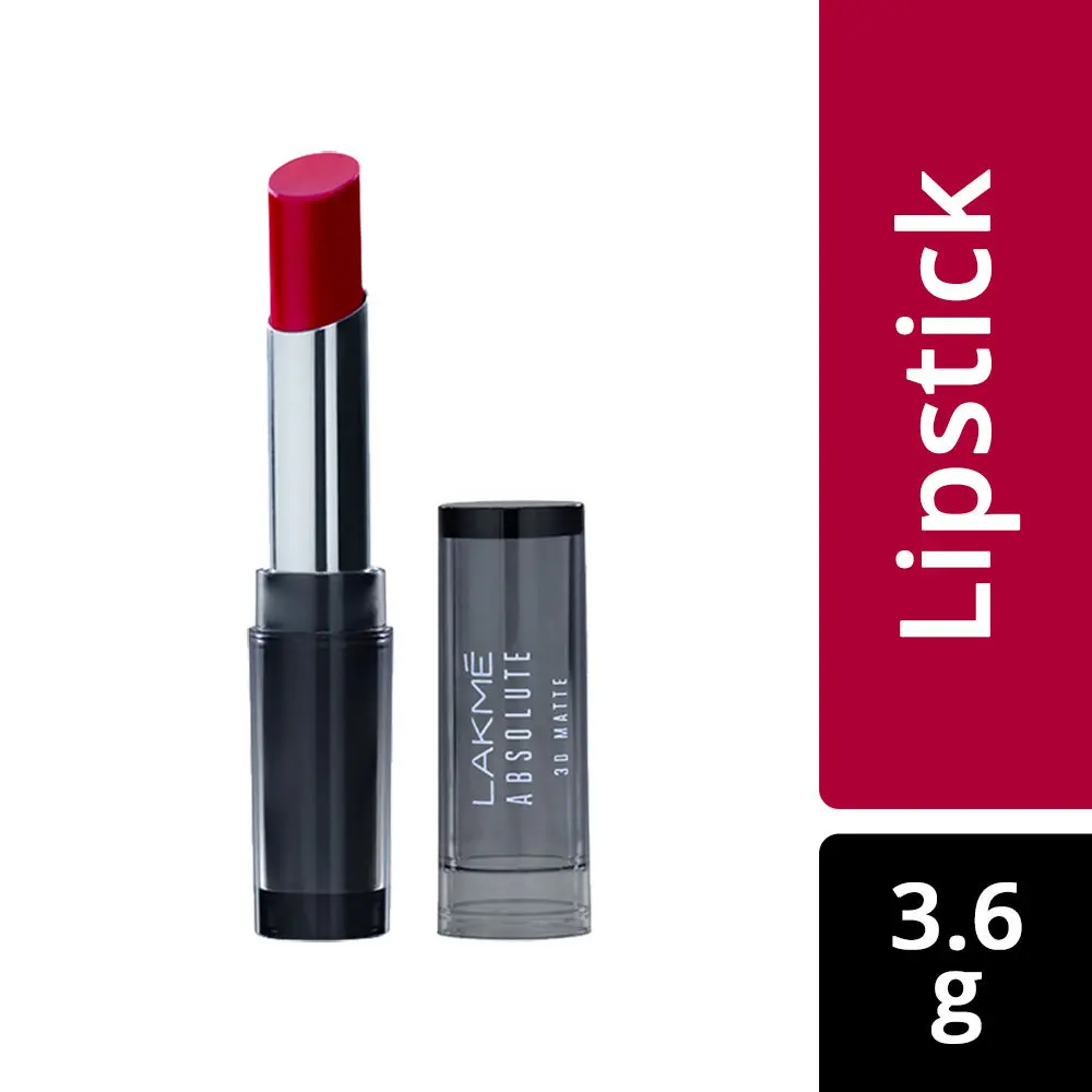 Lakme Absolute 3D Lipstick, Plum Spell (3.6 g)