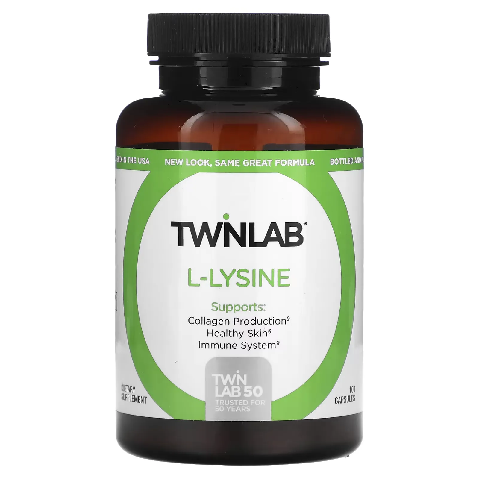 L-Lysine, 500 mg, 100 Capsules