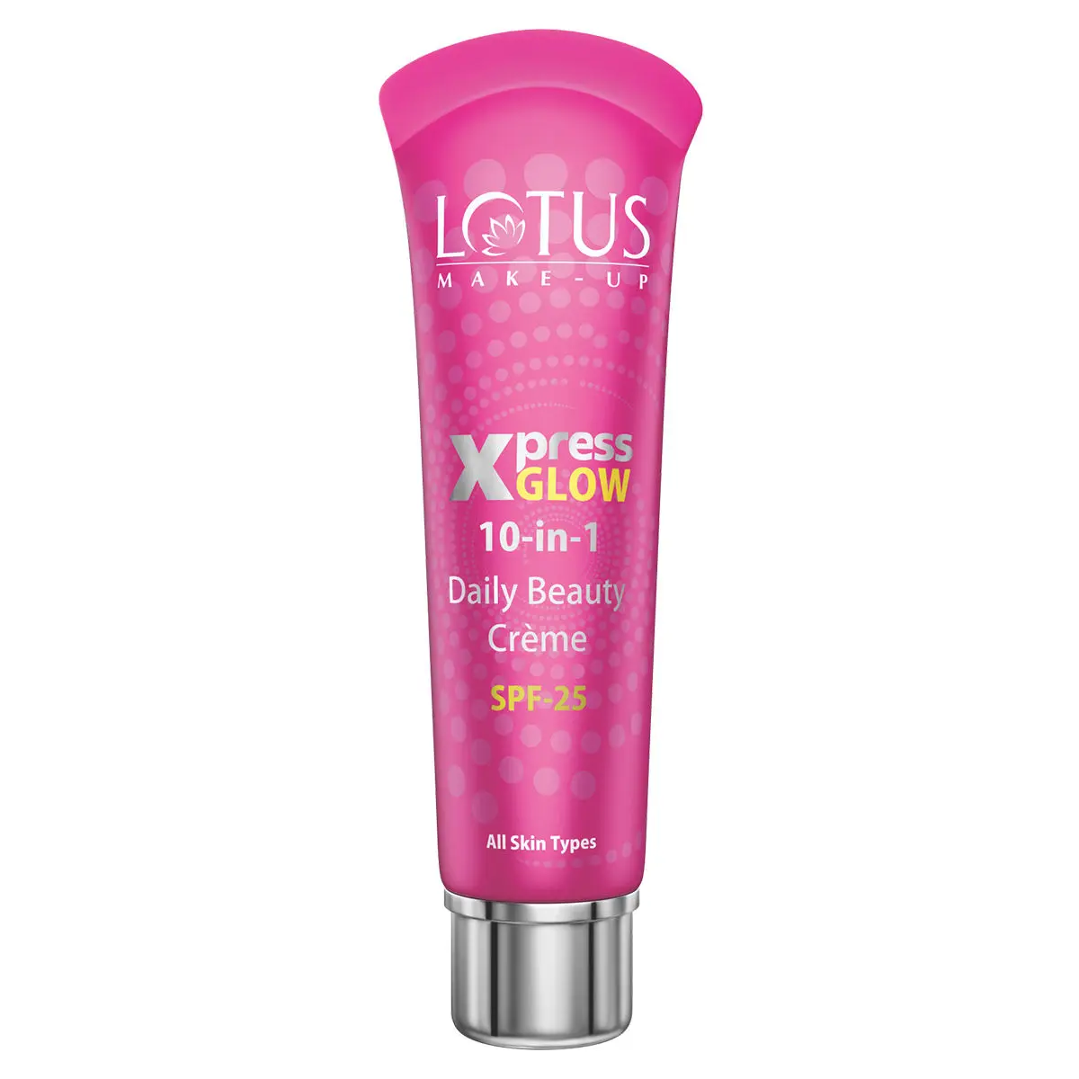 Lotus Make-Up Xpressglow Daily Beauty Cream Royal Pearl | SPF 25 | Aloe Vera | Semi Matte Finish | Even Tone | 30g