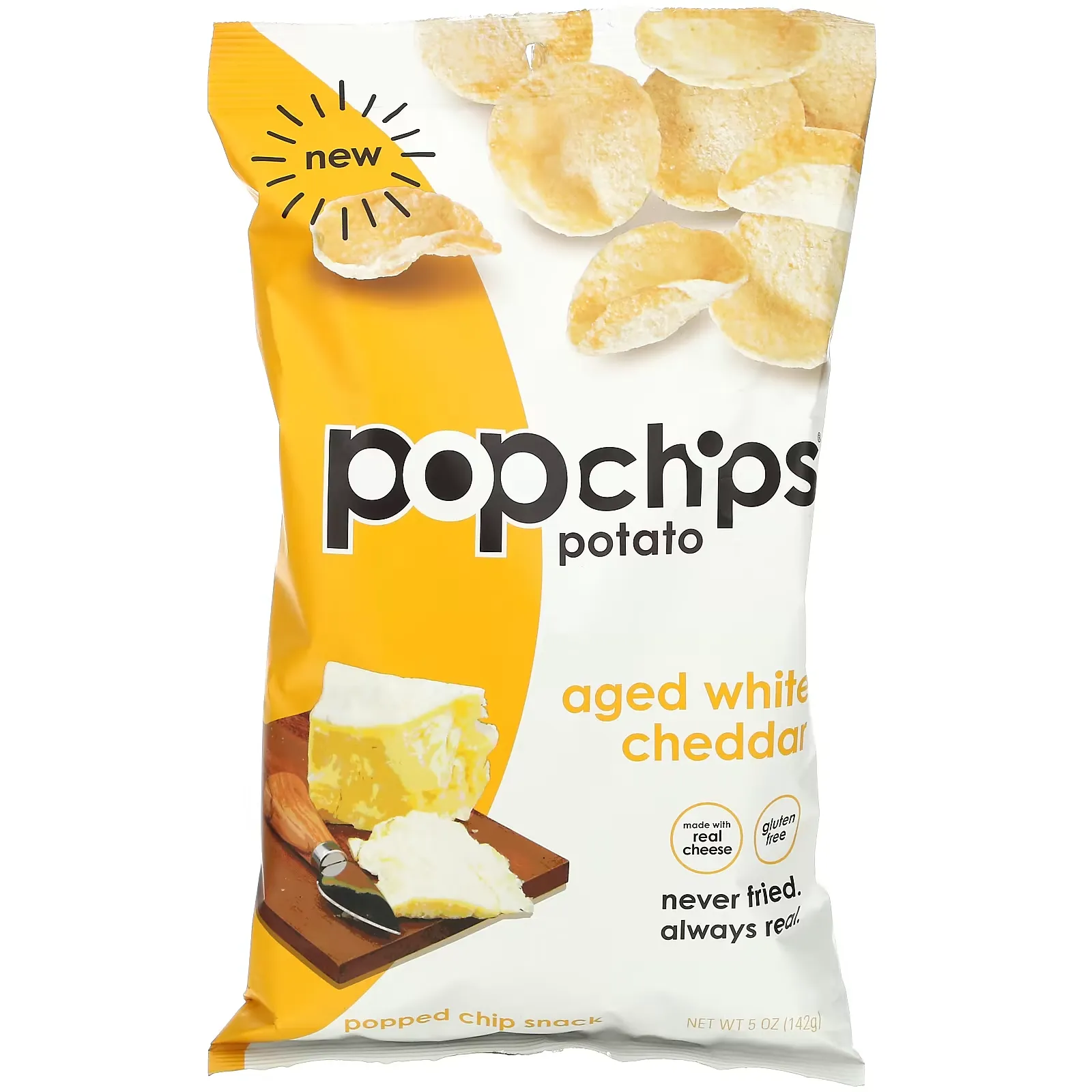 Potato Chips, Aged White Cheddar,  5 oz (142 g)