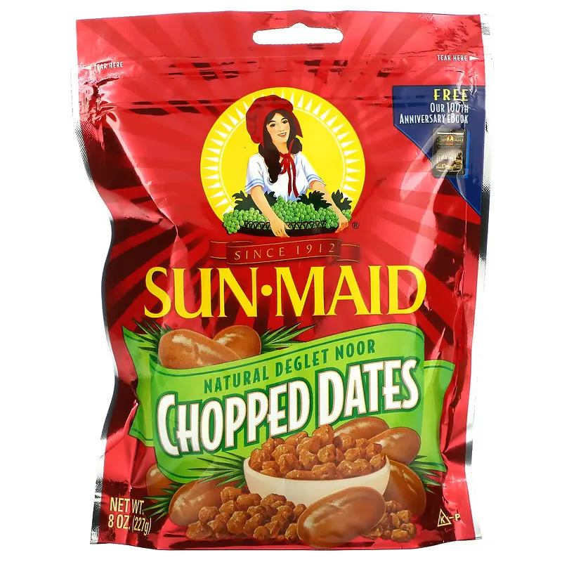 Natural Deglet Noor Chopped Dates, 8 oz (227 g)