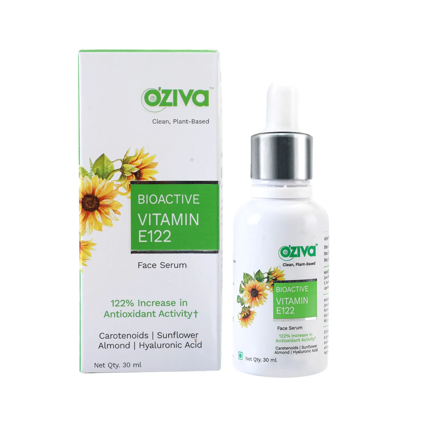 Oziva Bioactive Vitamin E122 Face Serum For Skin Hydration