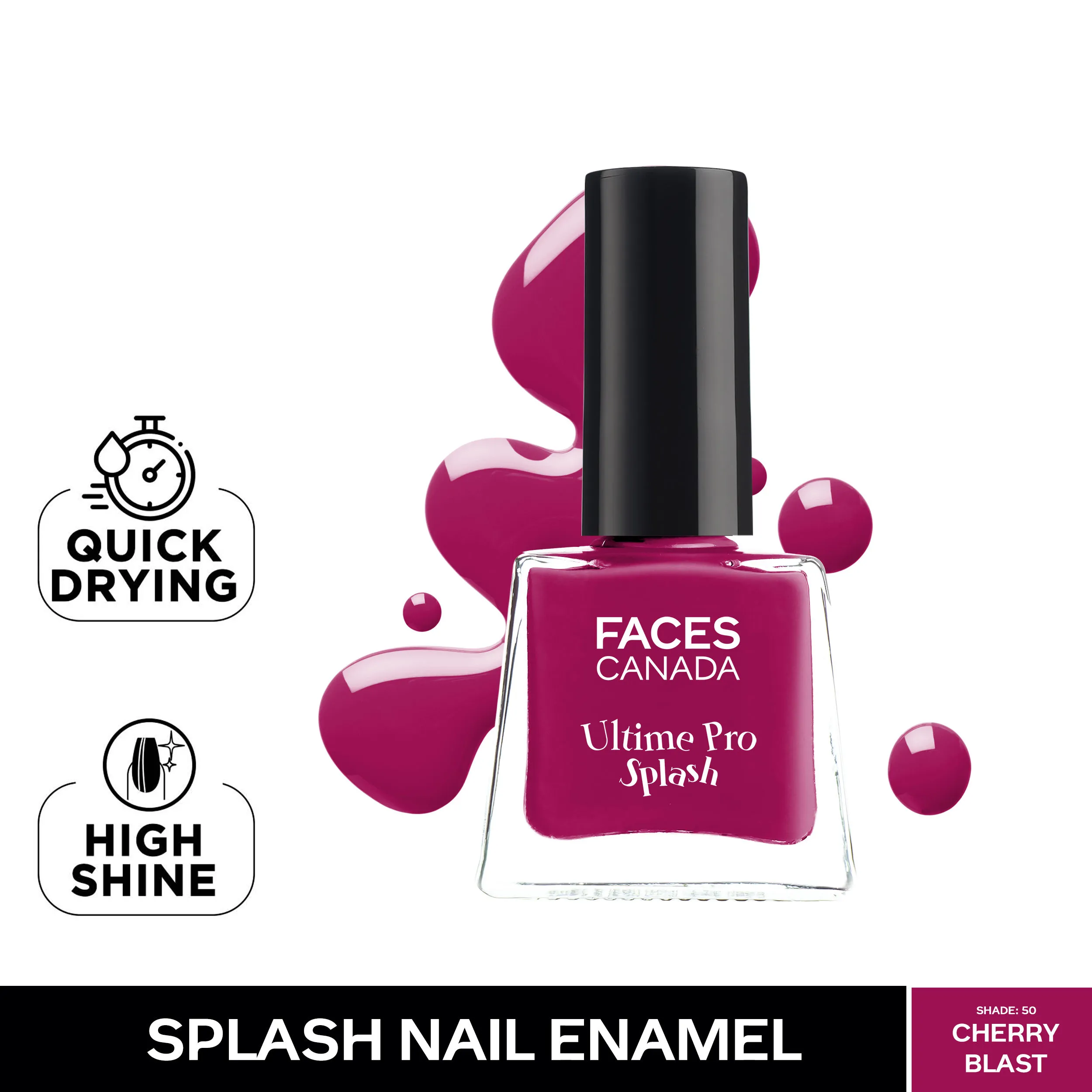 Faces Canada Ultime Pro Splash Nail Enamel - Cherry Blast 50