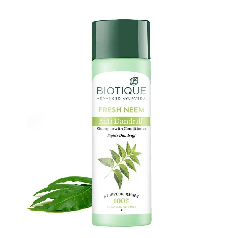 Biotique Fresh Neem Anti-Dandruff Shampoo & Conditioner (120 ml)