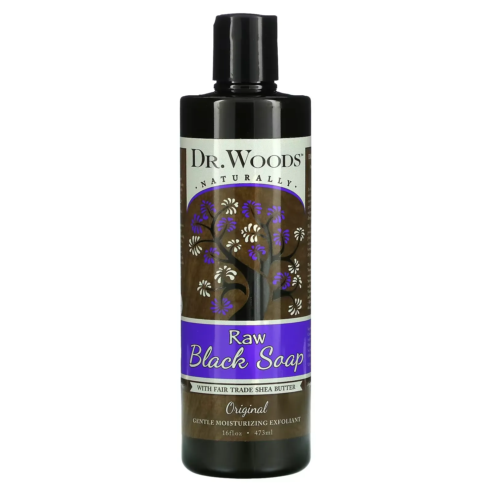 Raw Black Soap with Fair Trade Shea Butter, Original, 16 fl oz (473 ml)