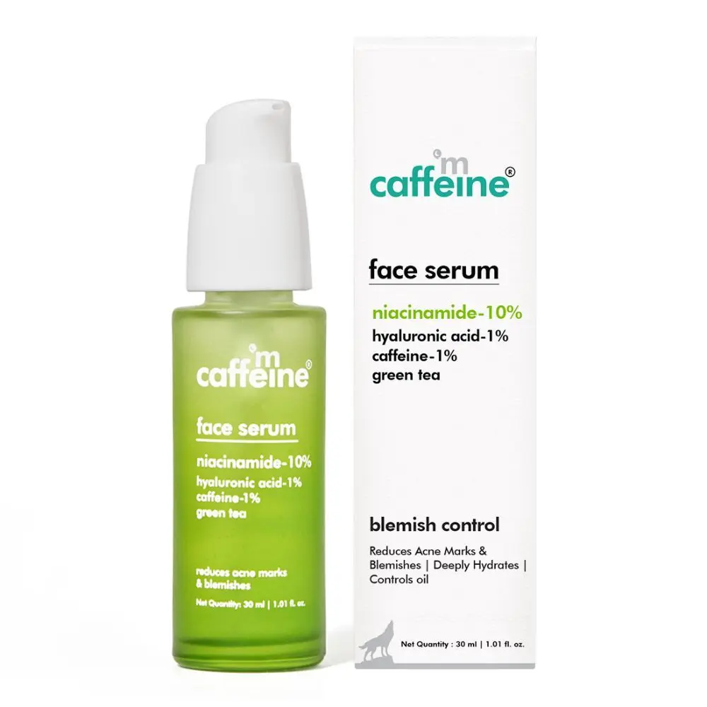 mCaffeine Green Tea Face Serum with Niacinamide 10%