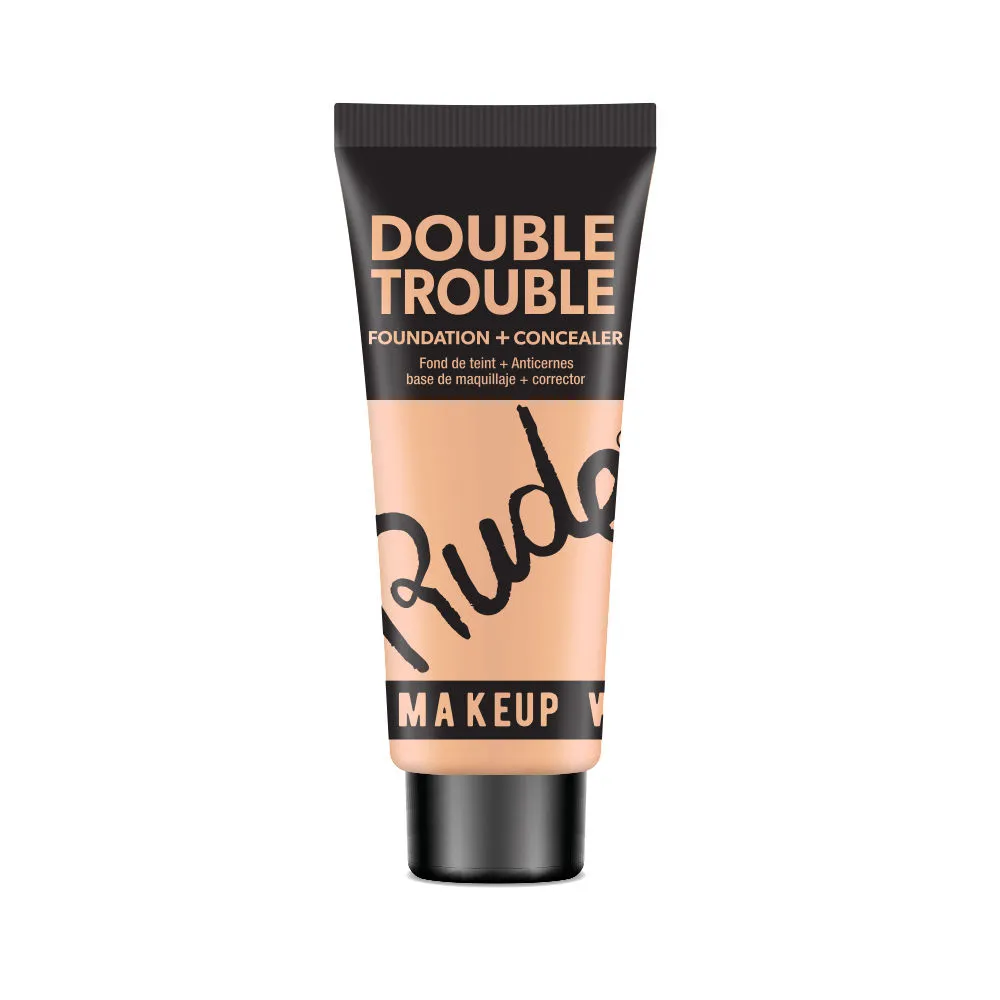 Rude Cosmetics Double Trouble Foundation + Concealer - Cream 05