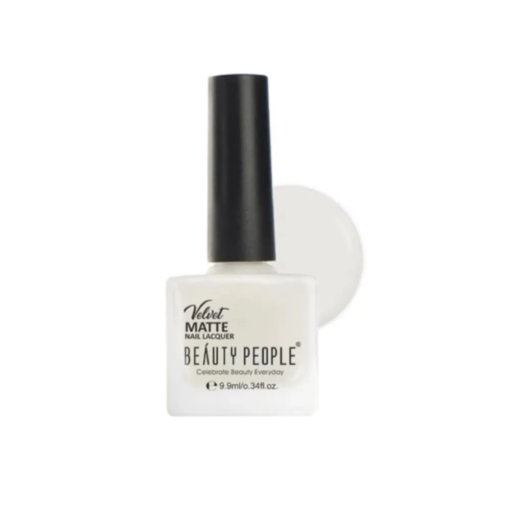 Beauty People Velvet Matte Nail Polish - White So 365