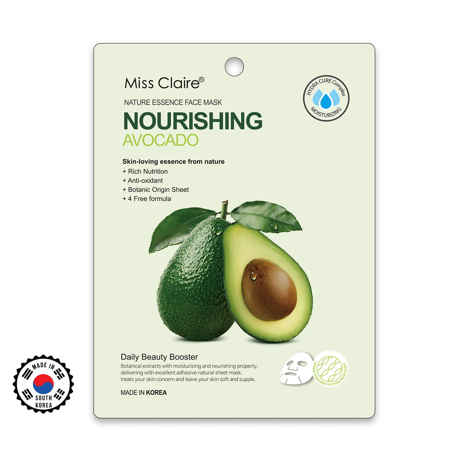 Miss Claire Nature Essence Face Mask - Avocado