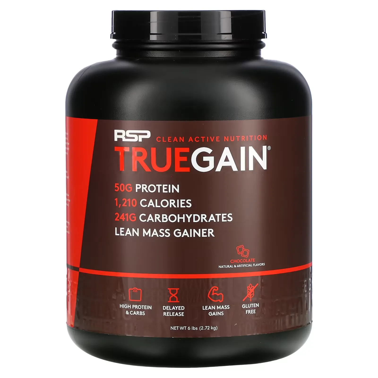 TrueGain Lean Mass Gainer, Chocolate, 6 lbs (2.72 kg)