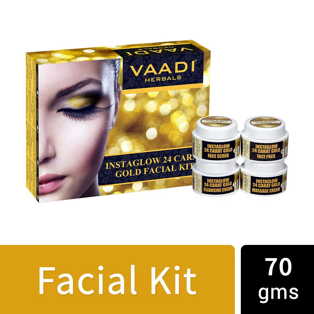 Vaadi Herbals Instaglow 24 Carat Gold Facial Kit