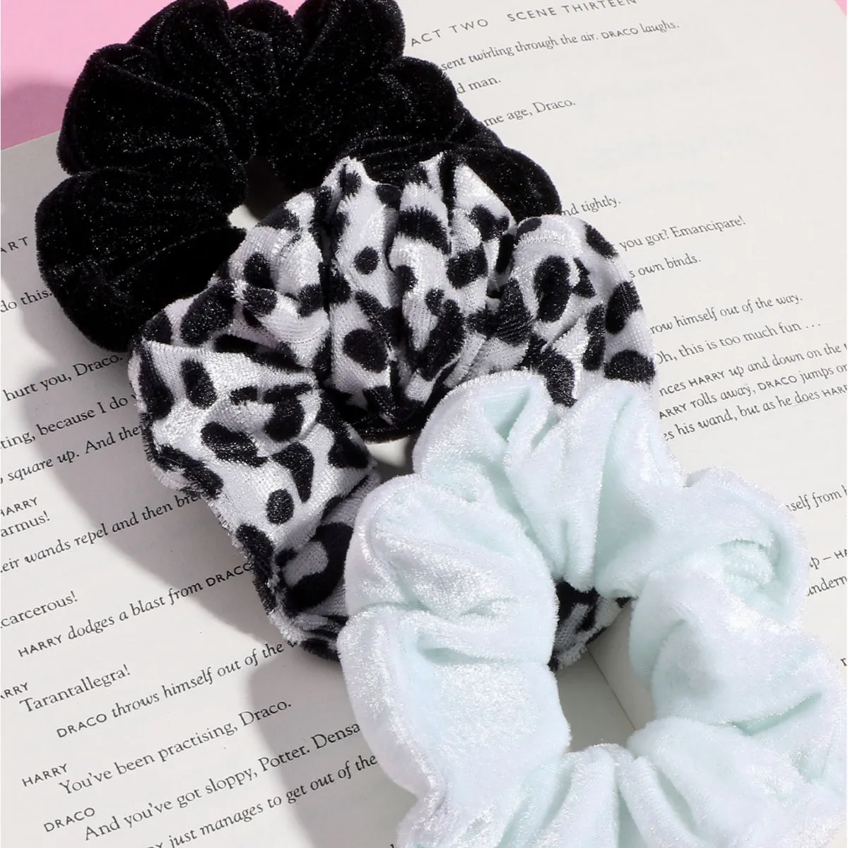 Blueberry Set of 3 Multi Colour Scrunchie