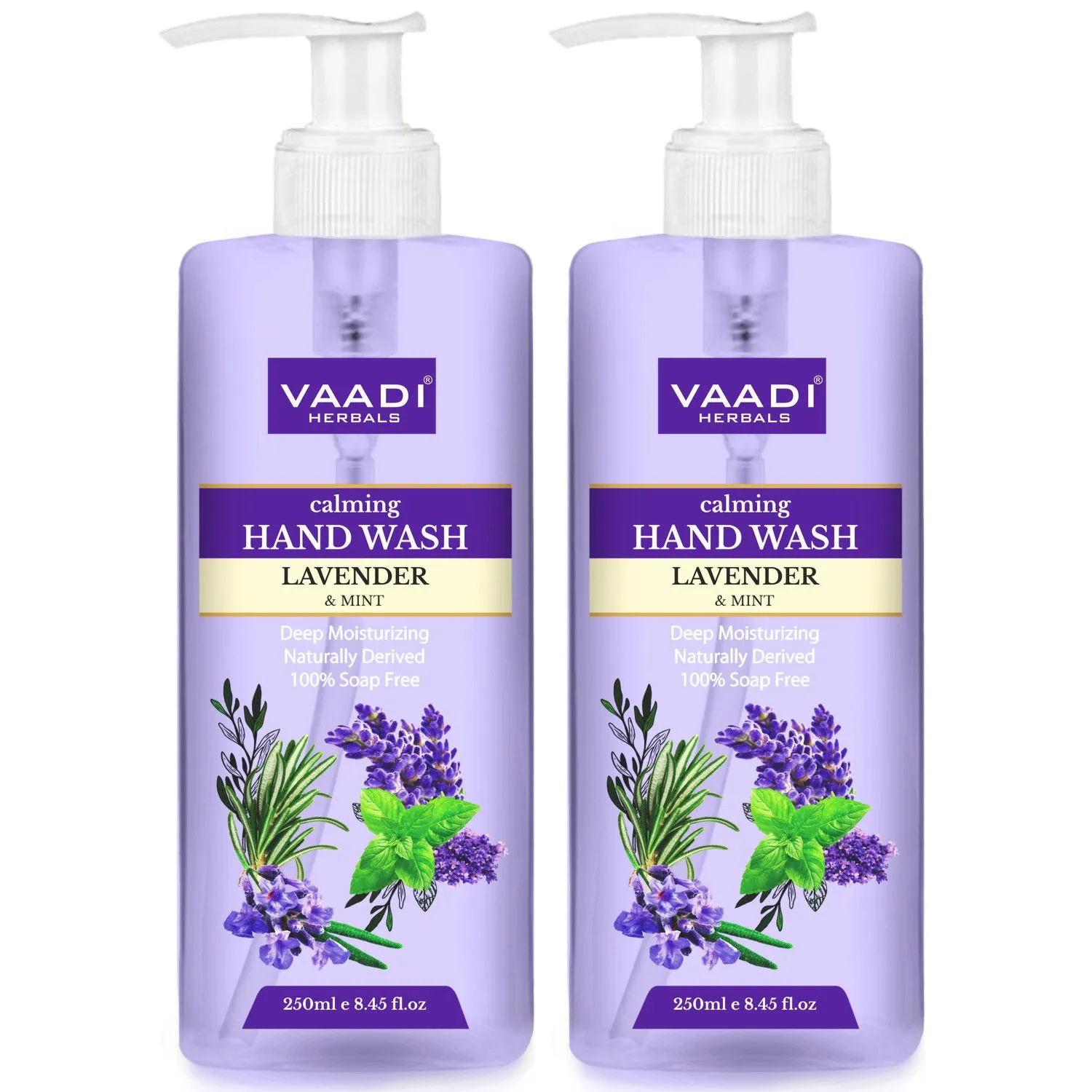 Vaadi Herbals Calming Lavender & Mint Deep Moisutirizing Hand Wash - Pack of 2