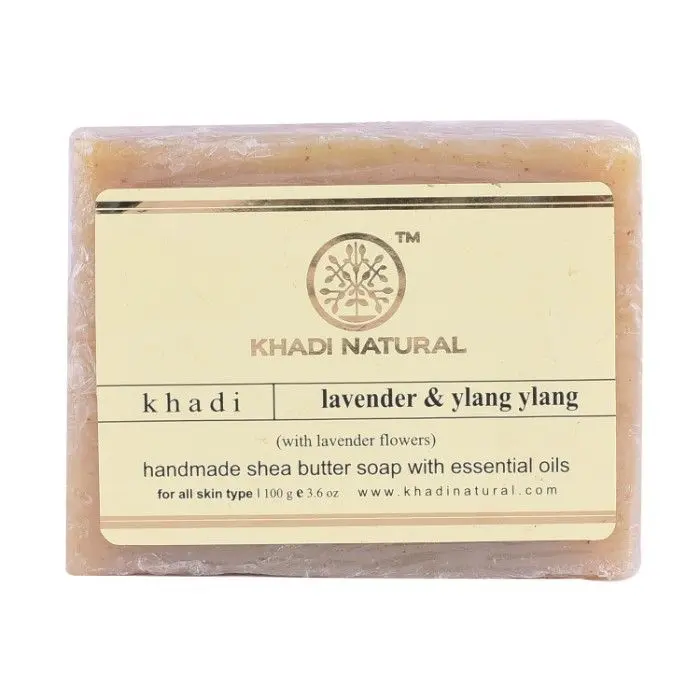 Khadi Natural Ayurvedic Lavender Ylang Ylang Soap (100 g)