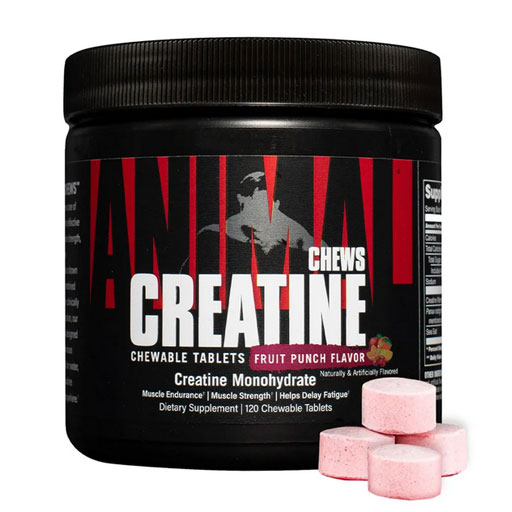 Animal Creatine Chews - Fruit Punch - 120 Count