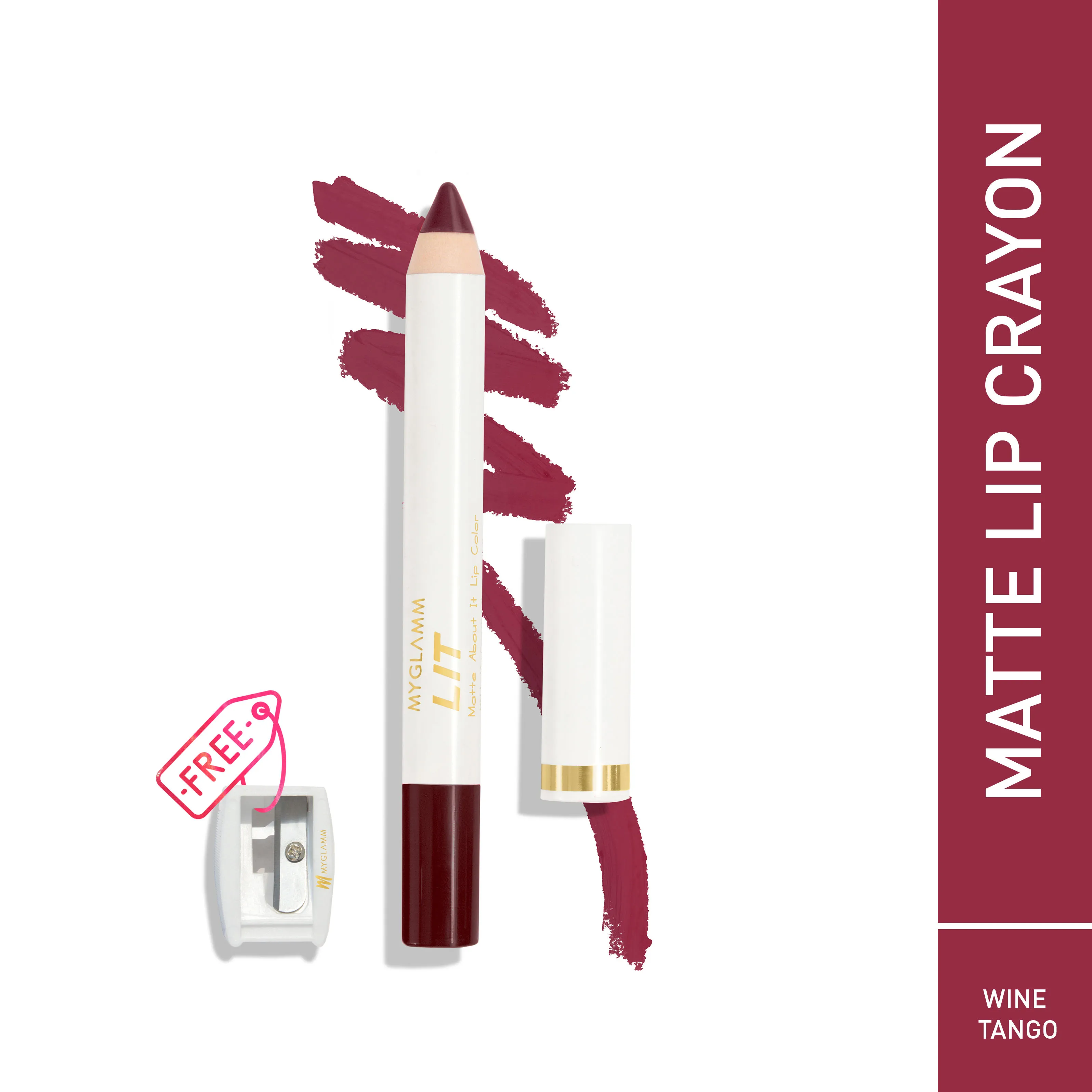 MyGlamm Lit Matte About It Lip Color - Wine Tango