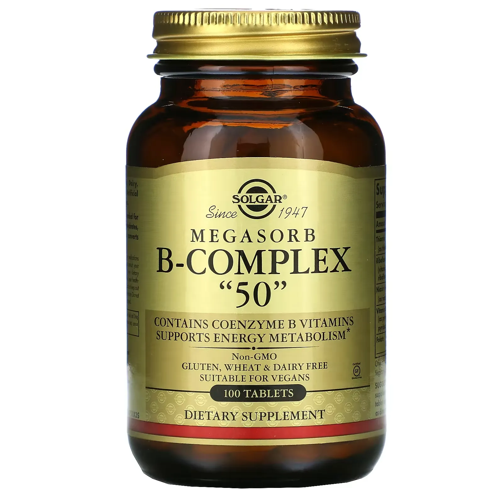 Megasorb B-Complex "50", 100 Tablets