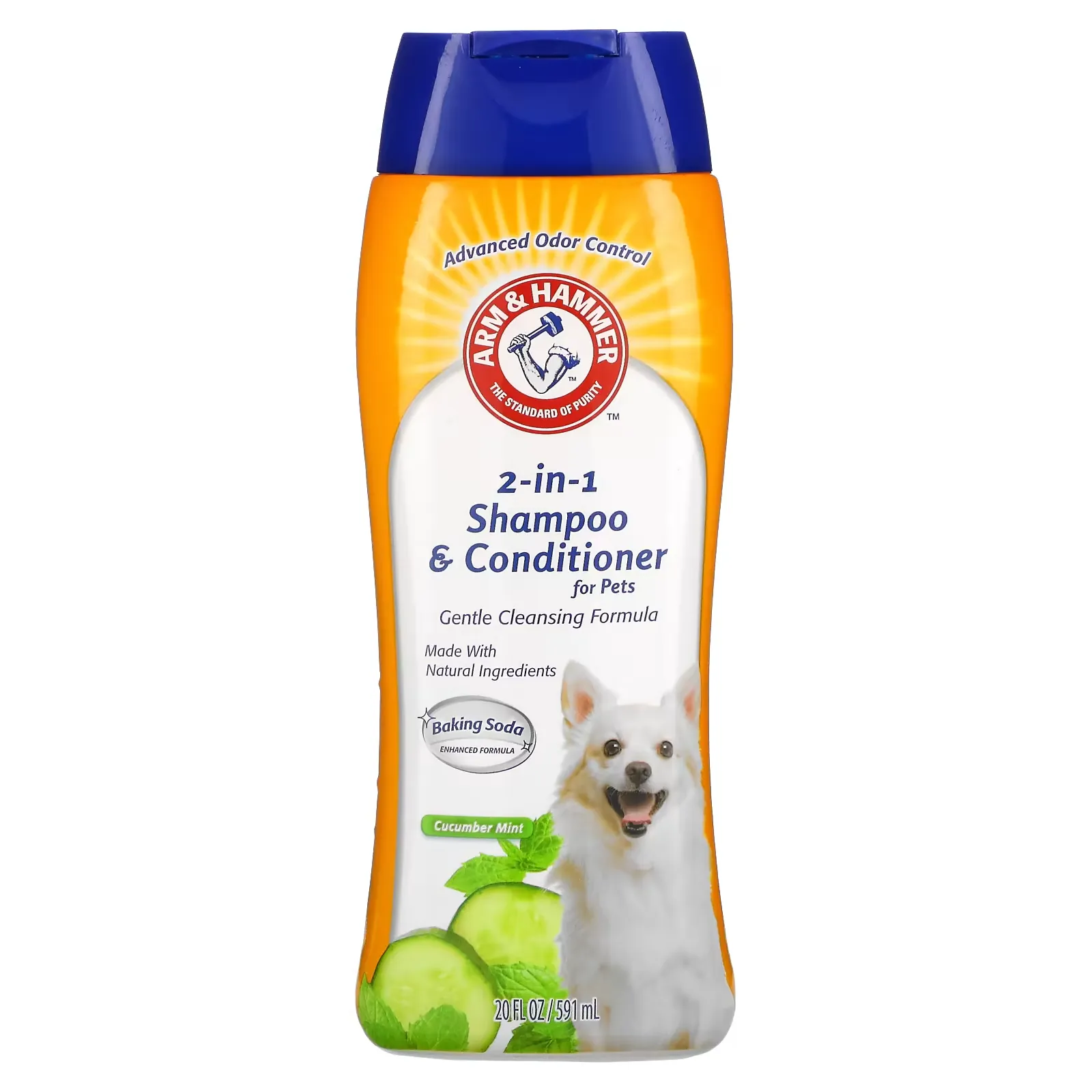 2-In-1 Shampoo & Conditioner for Pets, Cucumber Mint, 20 fl oz (591 ml)