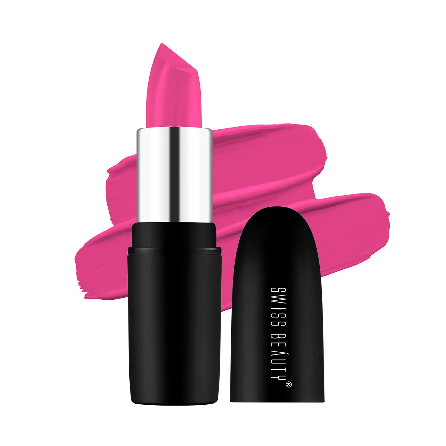 Swiss Beauty Pure Matte Lipstick - Lush-Pink (3.8 g)