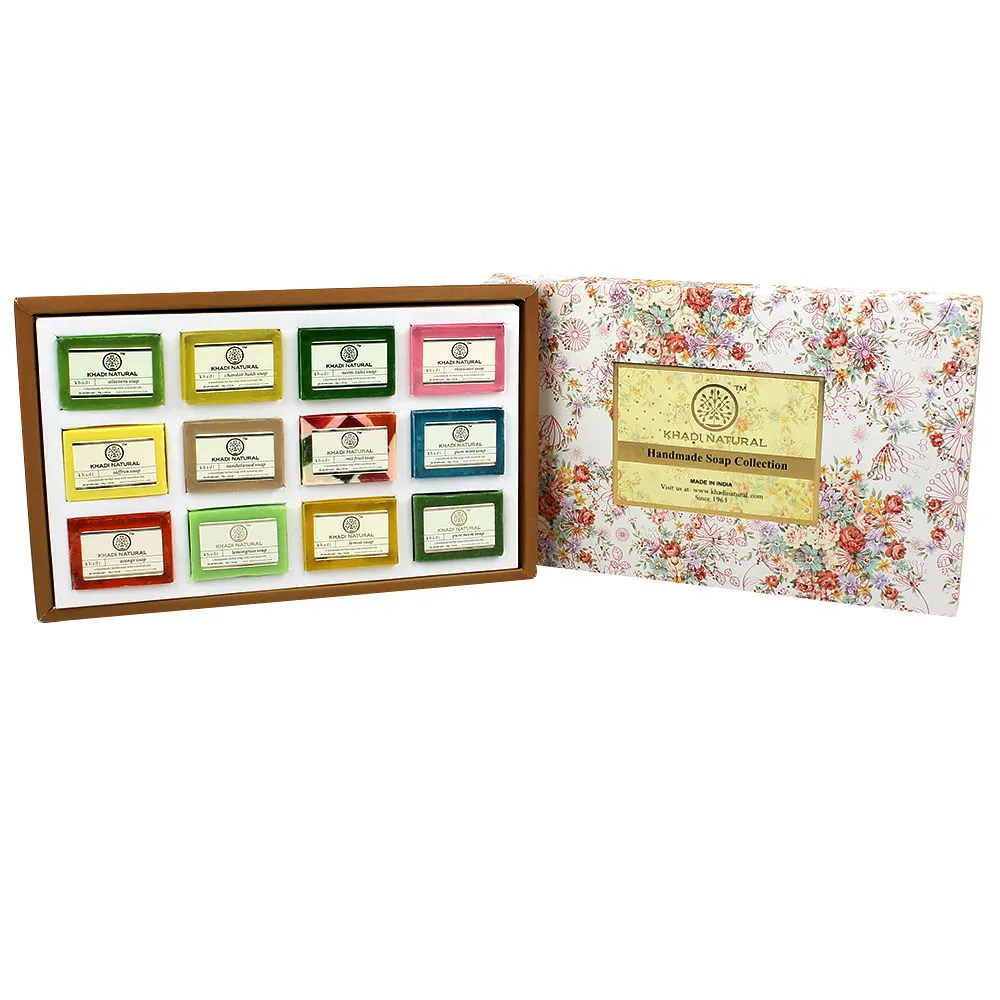 Khadi Natural Handmade Soap Collection (Set Of 12)