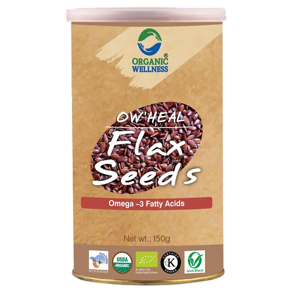 Organic Wellness OW'Heal Flax Seeds,  Unflavoured  150 g