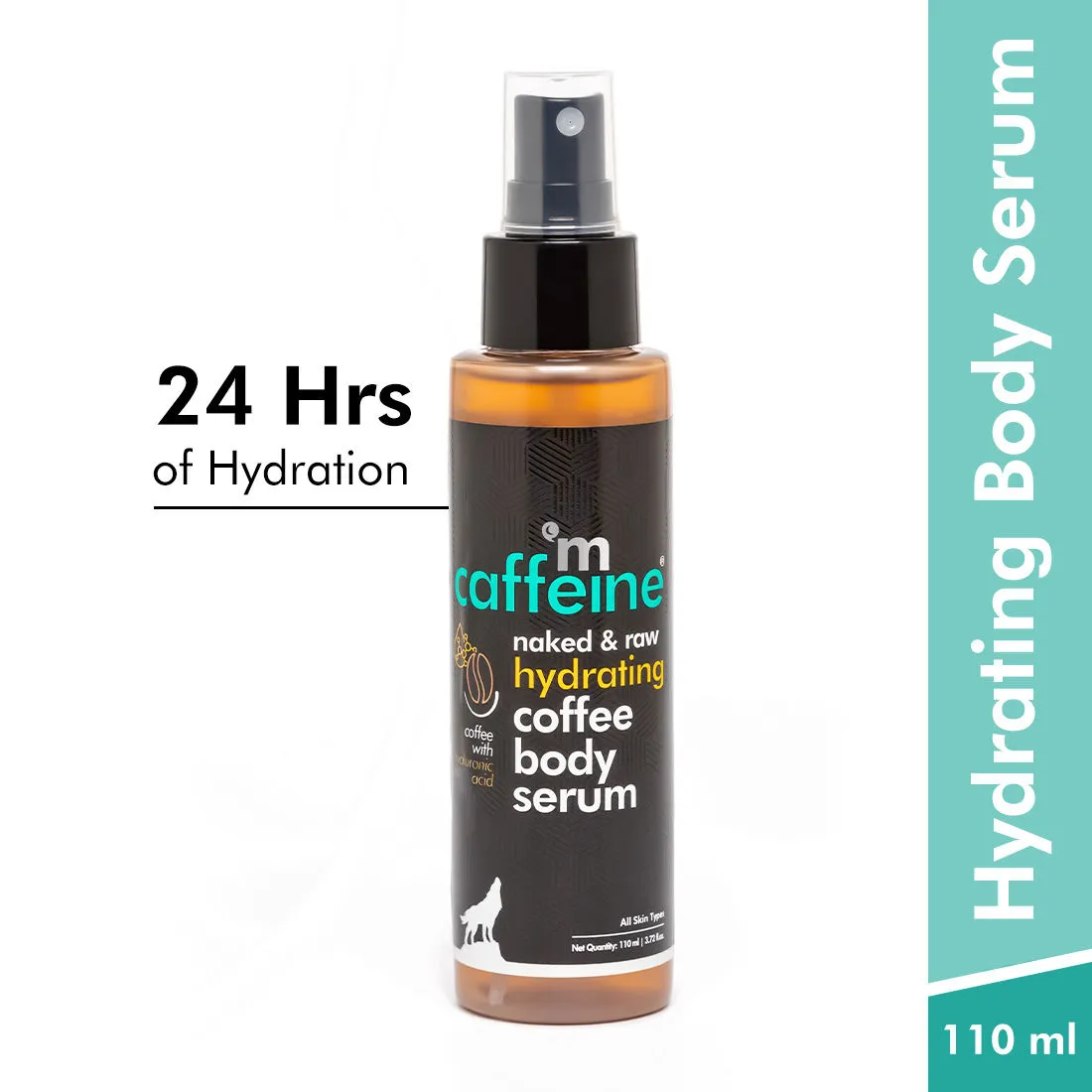 MCaffeine Hydrating Coffee Body Serum With Hyaluronic Acid - Ultralight Formula for Skin Nourishment