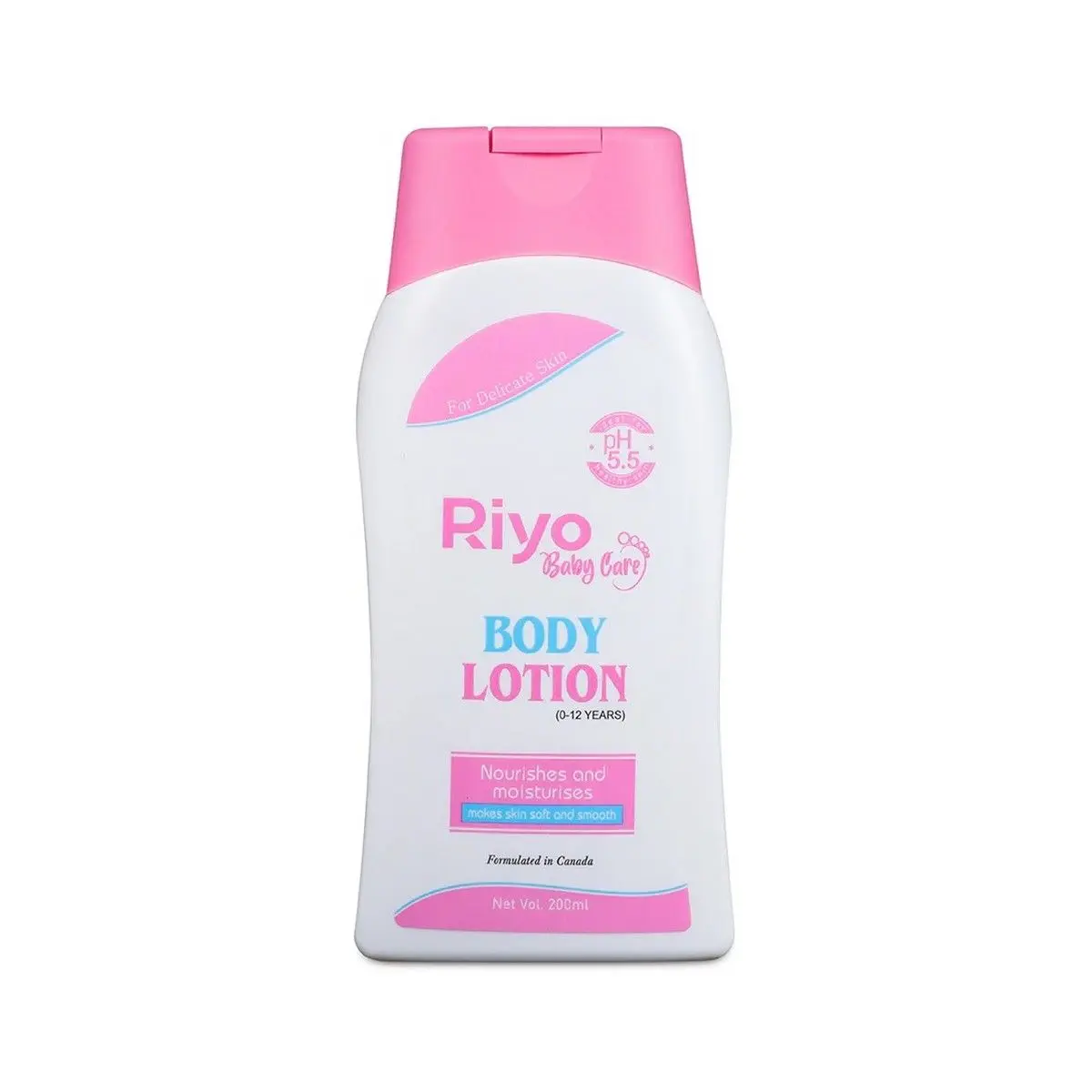 Riyo Baby Body Lotion With Olive Oil & Vit E , Gentle Care for Baby Soft Skin, 200ml