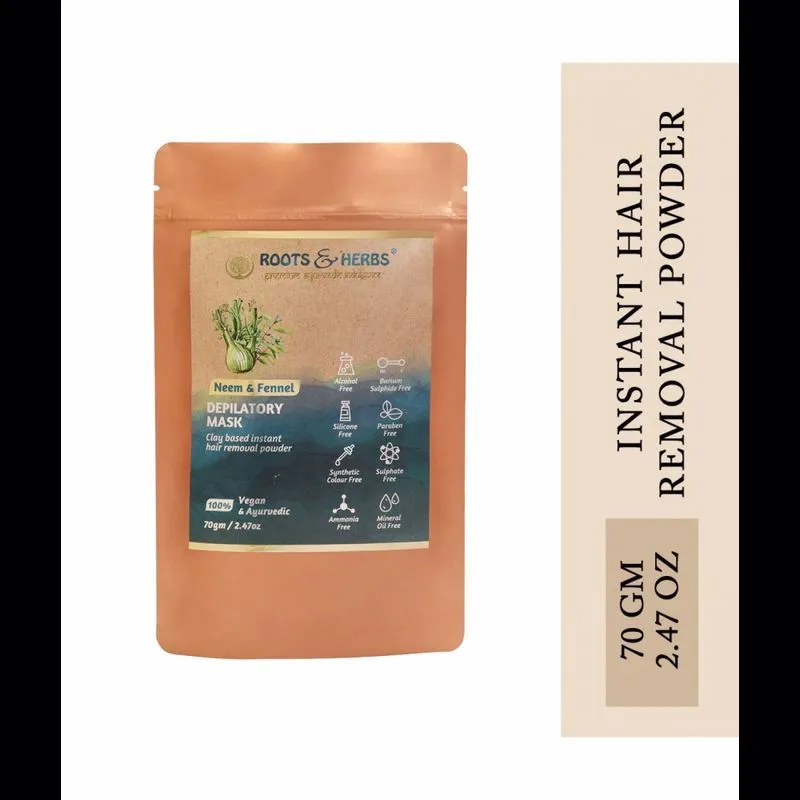 Roots & Herbs Neem & Fennel With Hair Removal Ubtan