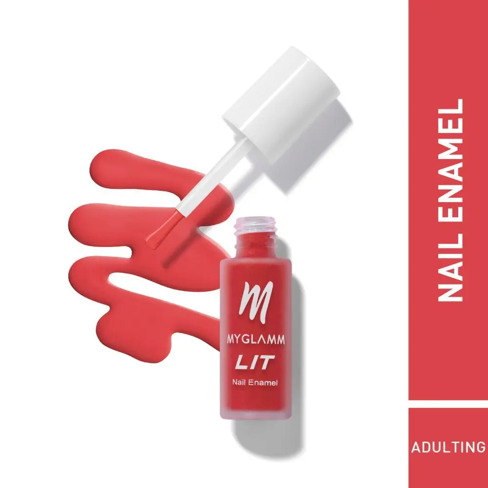 MyGlamm LIT Matte Nail Enamel-Adulting-7ml