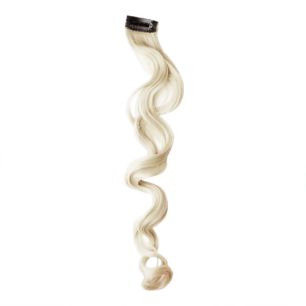 Streak Street Blonde Curly Clip-On Strands