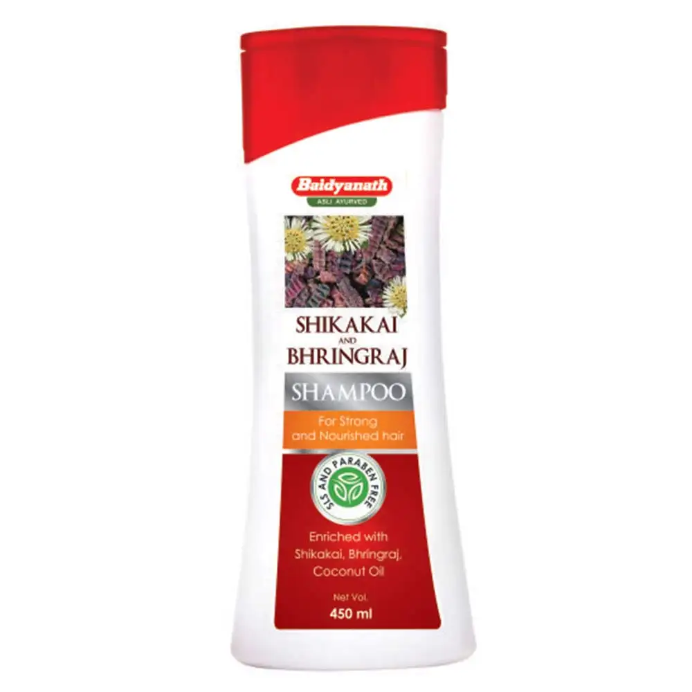 Baidyanath Shikakai & Bhringraj Shampoo,  450 ml  for Strong & Nourished Hair